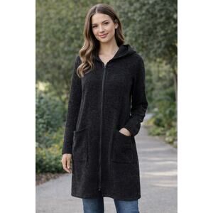 NWOT Alexander Del Rossa Lounge Hooded Cardigan S/M